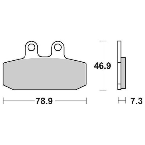 Coppia pastiglie freno sbs - coppia,