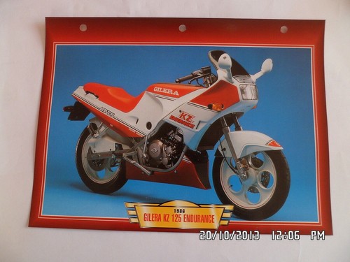 Carte fiche moto gilera - fiche,